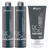 Серия Detox&Balance с древесным черным углем для очищения кожи головы от Sergio Professional