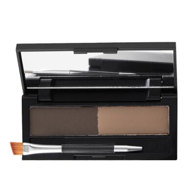 Just Make Up Сухая подводка для бровей 2-х цветная Brow Powder