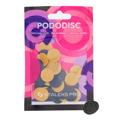 Staleks Сменные файлы на мягкой основе для педикюрного диска Pododisc Pro S, 50 шт