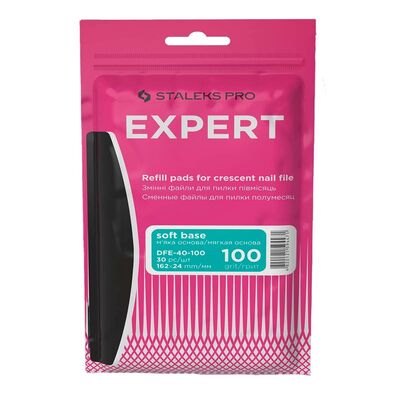 Staleks Сменные файлы для пилки полумесяц (на мягкой основе) Expert 40, 30 шт