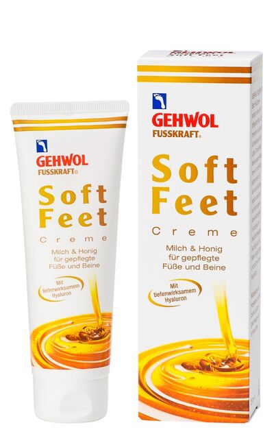 Gehwol Мягкий крем для ухода за ступнями и ногами Молоко и Мёд Fusskraft Soft Feet, 125 мл