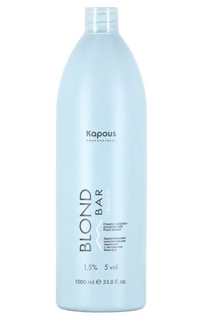Kapous Кремообразная окислительная эмульсия с экстрактом жемчуга Blond Bar, 1000 мл