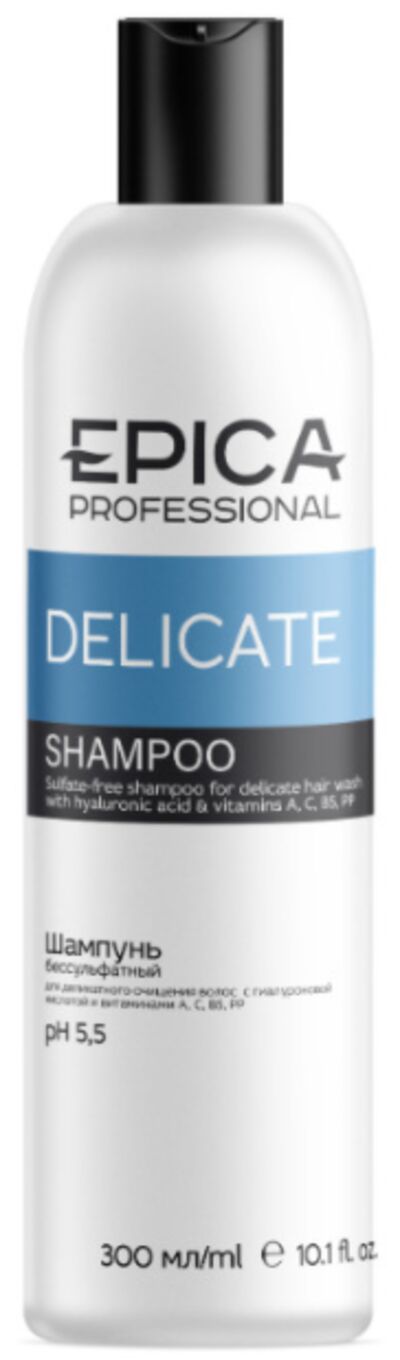 Epica Professional Шампунь бессульфатный с гиалуроновой кислотой Delicate