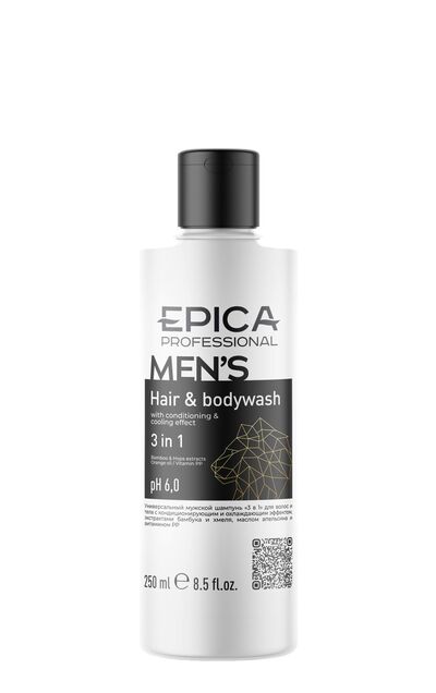 Epica Professional Шампунь для волос и тела с кондиционирующим эффектом Men's