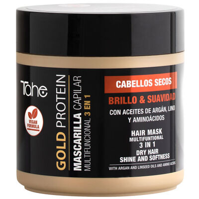 Tahe Маска 3 в 1 для сухих волос Gold Protein