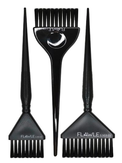Flawle Набор кистей для окрашивания 3 Set, 3 шт