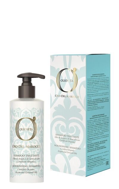 Barex Питательный шампунь с маслом арганы и маслом семян льна OLS Oro del Marocco
