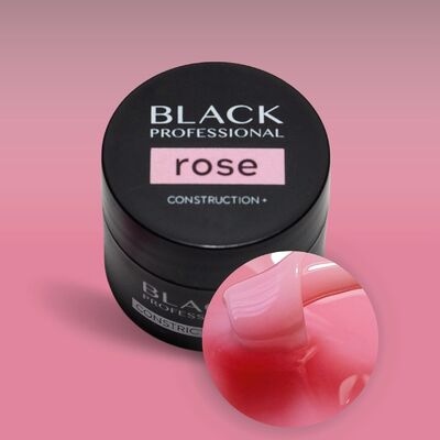 Black Professional Гель конструирующий Construction Rose