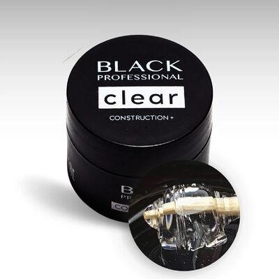 Black Professional Гель конструирующий Construction Clear