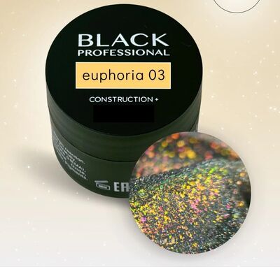 Black Professional Гель конструирующий светоотражающийся Euphoria 03