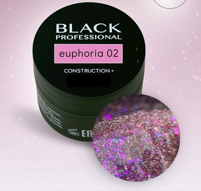 Black Professional Гель конструирующий светоотражающийся Euphoria 02