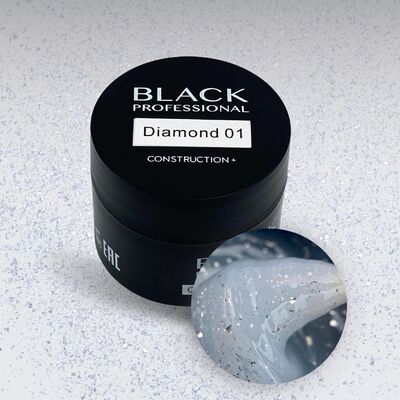 Black Professional Гель конструирующий Construction Diamond 01