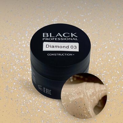 Black Professional Гель конструирующий Construction Diamond 03
