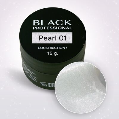 Black Professional Гель конструирующий Construction Pearl 01