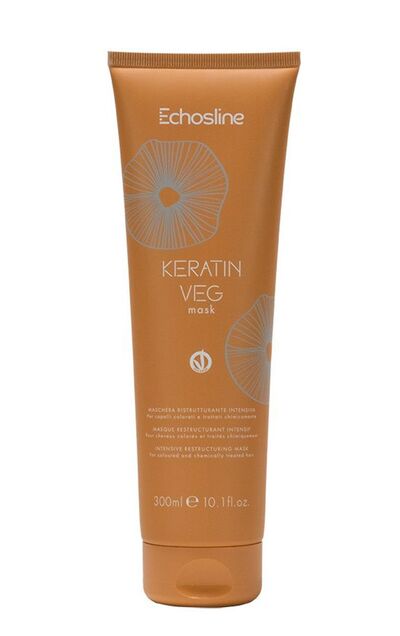 EchosLine Восстанавливающая маска для окрашенных волос Keratin Veg