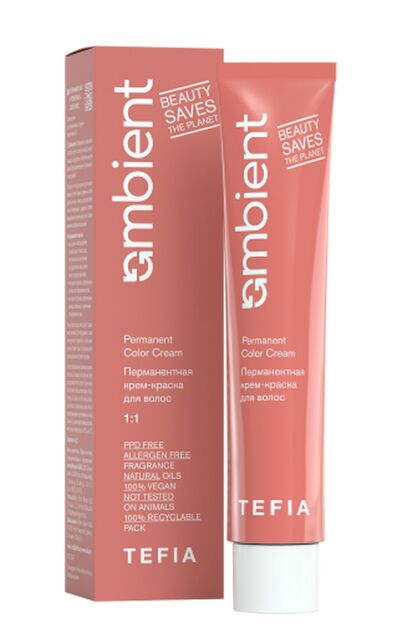 Tefia Перманентная крем-краска для волос Ambient, 60 мл