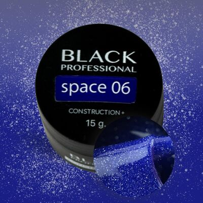 Black Professional Гель конструирующий светоотражающийся Space 06