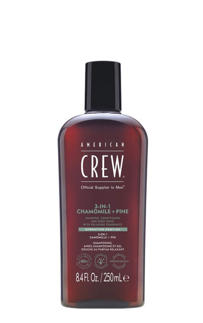 American Crew Шампунь, кондиционер и гель для душа 3 in 1 Chamomile + Pine
