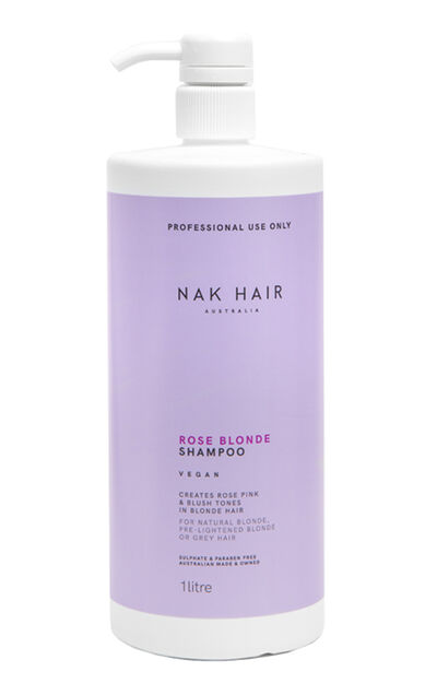 NAK Шампунь тонирующий для волос Розовый блонд Rose Blonde