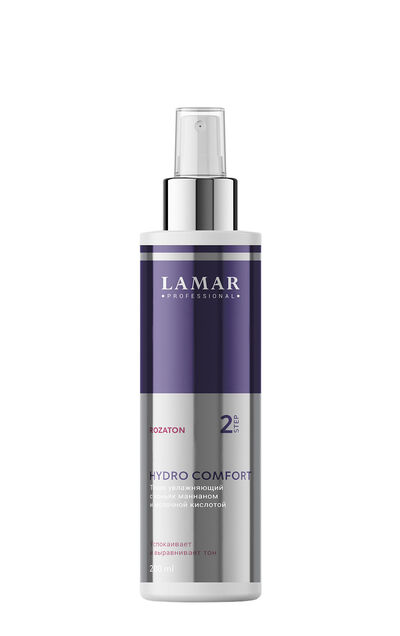 Lamar Professional Тоник увлажняющий с коньяк маннаном и молочной кислотой Hydro Comfort Rozaton