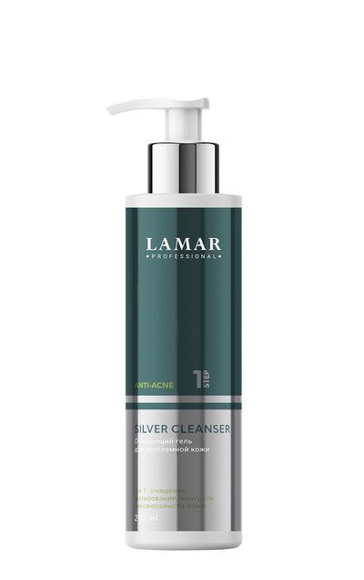 Lamar Professional Гель очищающий для проблемной кожи Silver Cleanser Anti Acne