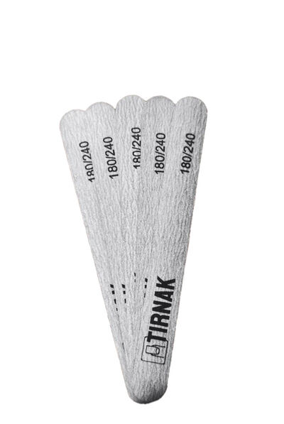 Tirnak Пилка короткая прямая для ногтей, 180/240 грит